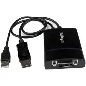StarTech.com StarTech DisplayPort to DVI Adapter - Dual-Link - Active DVI-D Adapter for Your Monitor / Display - USB Powered - 2560x1600 (DP2DVID2) - DisplayPort / DVI-adapter - USB (kun strøm), DisplayPort (hann