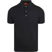 Suitable Rishi Polo i Merinoull Blå Mørkeblå Størrelse