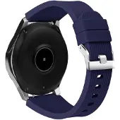 INF Samsung Galaxy Watch 46 mm bånd, myk silikonerstatningsrem Blå (L)