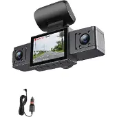 Semoic Bil dashcam videoregistrator, 3 linser, 24/7 parkeringsovervåkning
