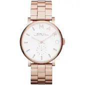 Marc Jacobs MBM3244 Baker rosegullbelagt damesur