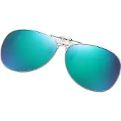 INF Clip-on solbriller - Polariserte kjørebriller Green+Blue