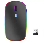 INF Trådløs Bluetooth-mus USB-lading SilverGrey
