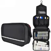 INF Toalettmappe med smart opphengingsløsning Black