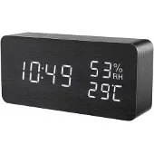 INF Digital vekkerklokke - svart