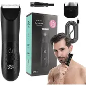 INF Vanntett og oppladbar kroppshårtrimmer for menn