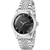 Gucci YA126402 G-Timeless svart urskive herreklokke