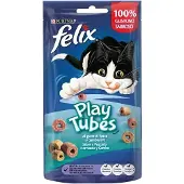 Purina Felix Play Tubes Reker Og Fisk Kattesnacks 50g 8 Enheter