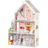 Ecotoys Wooden Dollhouse XXL Powder Mansion