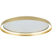 Orion LED-taklampe Manta, Ø 60 cm, gullfarget, aluminium, opp/ned