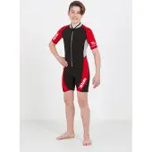 Seac Sub Våtdrakt - Ciao Shorty Kid - 2,5 mm - Svart/Rød - - 9 år (134) - Våtdrakt