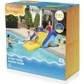 Bestway Oppblåsbar Rutsjebane - Gigant Oppblåsbar vannsklie ved - - OneSize - Leketøy