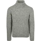 Suitable Rullekrage Donegal Tweed Eco Ull Grå Størrelse