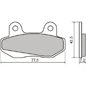 RMS Beauty Honda Nsr 80r 225102593 Sintrede Bremseklosser