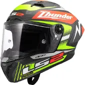 LS2 Ff805 Thunder Gp Aero Replica Gregg Black Fullface-hjelm