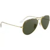 Ray-Ban Aviator Large Metal Gold Solid gul
