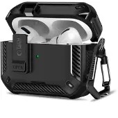 Tech-Protect CARBONOX Magsafe-etu i til Apple AirPods Pro 3 Black