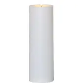 Star Trading LED stearinlys Flamme Rak 32,5 cm hvit plast batteridrevet
