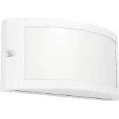 Eglo utendørs vegglampe POGGIARELLO, hvit, flat, 22 cm, IP54