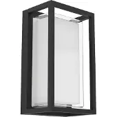 Eglo LED-sensorutendørslampe GENOVESE, svart, 24 cm, IP65, CCT