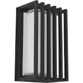 Eglo Utendørs LED-vegglampe, Genovese, svart, høyde 24 cm, metall