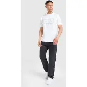 BOSS for man. 50559363 Globe LogoPattern white T-shirt (S), Casual, Cotton, Short sleeve