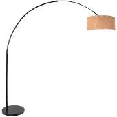 Steinhauer Bue-gulvlampe Sparkled Light, svart/brun, 240 cm, kork