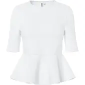 Pieces Pcalisa Peplum T-skjorte