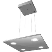 Evotec Kvadratisk LED-pendellampe Pano, metallic