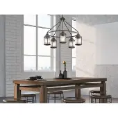 Kichler Henglampe Ashland Bay, antikk, sink-utseende
