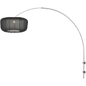 Steinhauer Vegglampe Sparkled Light 4403ST, stål/svart nylon, E27