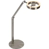 Steinhauer LED-bordlampe Ringlux, stålfarget, metall, 2700 K, dimmer
