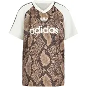 Adidas Snake Print Satin Jersey Kortarmet T-skjorte