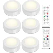 INF LED Spotlights - Sett med 6 lys og 2 fjernkontroller