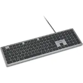 Kensington KB515 EQ USB-C/USB-A kablet tastatur - Tastatur - Nordisk - Grå