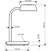 MAUL LED-skrivebordslampe MAULabby, hvit, høyde 30 cm