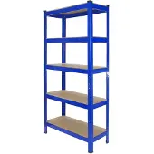 Monster Racking T-Rax kraftige hylleenheter, blå, 75 cm B, 30 cm D