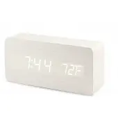 INF Digital vekkerklokke i White