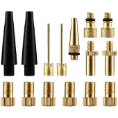 INF Ventiler for kule- og sykkelpumpe - 15 stk. Gold