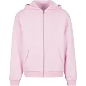 Build Your Brand Fluffy Genser Med Hel Glidelås