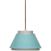 Hubsch Hengelampe Remi, blå/beige, Ø 25 cm, metall