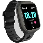 INF Smartklokke med puls, blodtrykk, GPS-posisjonering IP67 Black