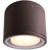 Kapego Taklampe Mob Round, aluminium, mørkegrå, GX53, IP54