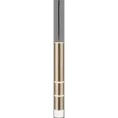 Pure LED-hengelampe Vega, en sylinder, messing