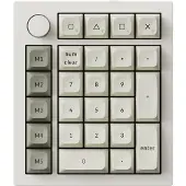 Keychron Q0 MAX trådløst numerisk tastatur Gateron Jupiter Red, hvit/grå
