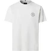 Hackett for man. HM5000121 White H T-shirt (M), Casual, Cotton, Short sleeve