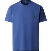 Hackett for man. HM5000121 H blue T-shirt (L), Casual, Cotton, Short sleeve