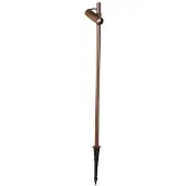 LEDS-C4 Juncus LED-spot med jordspyd, brun, 3 000 K