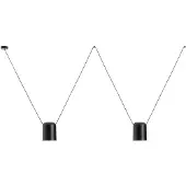 LEDS-C4 Attic Double sylinder Ø 15cm svart