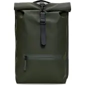 Rains unisex. 13320 Rolltop Rucksack green (OSFA), Casual, Polyester